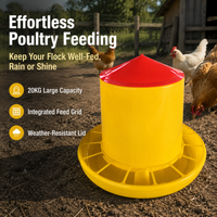 Calf Feeder Bucket, Thickened Synthetic Material Animal Feed Bucket, Gate Mounted Feeder for Livestock Shed