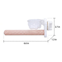 Parrot Perch Grinding Stand Rod, Straight Avian Stand with Sanded Surface to Grind Beak, Budgie Cockatiel Lovebird Paw Grinding Tool