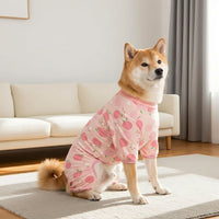 Four-Legged Dog Post-op Suit for Large Dogs, Crew Neck Four-Legged Clothing, Anti Licking Casual Apparel for Spring Autumn Summer