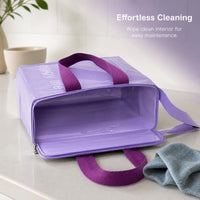 Large Capacity Insulated Lunch Bag for Students and Office Workers, Portable Picnic Cooler Tote with Thick Aluminum Foil Lining
