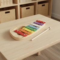 8-Note Xylophone Easy to Hold Colorful Wooden Xylophone Child Mallets Kids Glockenspiel for Young Children, Preschool, Kindergarten