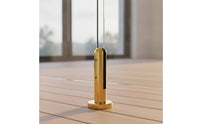 Glass Clamp 304 Stainless Steel Glass Clamp with Black Insert Cylindrical Hardware for Stair Railings