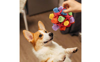 Food Hiding Snuffle Ball Toy Chew-Resistant Dog Problem-Solving Ball Energy Consuming Dog Enrichment Toy Slow Feeder for Large Dogs, Indoor, Outdoor