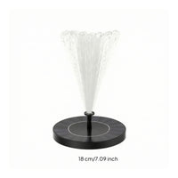 Slim Floating Solar Pond Fountain Pump Circular Solar Floating Pond Aerator Easy to Use Quick Setup for Ponds, Birdbaths, Pools