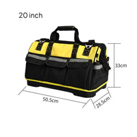 Plastic Bottom Tool Bag Thickened Canvas Tool Bag Wear-Resistant for Handymen