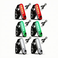 Compact Boat Navigation Light Water-Resistant Light with Clip Portable Lightweight for Night Boating