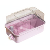 Portable with Handle 2-Story Hamster Villa Large Space Hamster enclosure Set Good Ventilation Rodent Habitat Easy to Clean for Small creature lovers, Children, Parents, journey, Indoors, Bedroom, Living Room