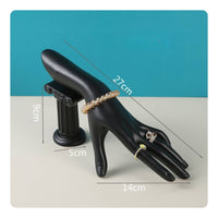 Matte Jewelry Display Hand Realistic Hand Band Display Stand Elegant Sculptural for Jewelers, Boutique