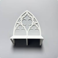 Gothic Window Shelf Openwork Tracery Shelf Decorative Home Decor