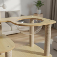Stable and Sturdy Multi-Level Cat Tree with Space Capsules Strong Load-Bearing Pet Furniture for Indoor