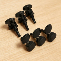 6 Pieces Acoustic Guitar Machine Heads Metal Sealed Guitar Tuning Pegs 3L3R Tuning Peg Set for Guitarists, Luthiers