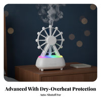 Rotating Desktop Wheel Humidifier Mist Output Room Accessory for Bedroom