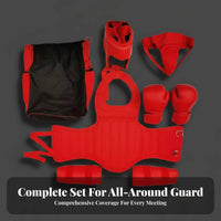 Thick Padding Boxing Safety Set Long-Lasting Material Full Body Protection Kit Wear-Resistant for Boxers, Beginners, Competition, Gym, Dojo