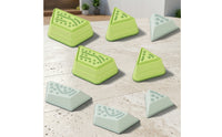 8 Pieces Tactile Stepping Stones with Textured Tops Stable Sensory Stepping Stones Molded Toy Colorful for Toddlers, Indoor Obstacle Courses