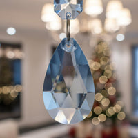 10 Pieces Acrylic Snowflake and icespike Set Lightweight Transparent Christmas Tree Pendants Easy to Hang Acrylic Christmas Tree Pendant for Hotel Decor