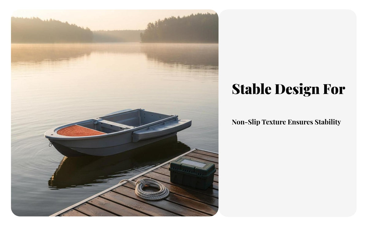 Foldable Hard Boat Car Portable Water Vehicle Multi-Person Capacity Fishing Craft for Families, Outdoor Lovers, Lakes, Calm-Water Waterways