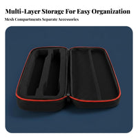 Portable Wireless Audio Transmitter Case Padded Interior Double Wireless Audio Transmitter Case Shockproof for Singers, DJs