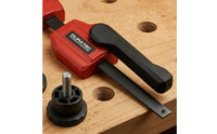 Rubberized Grip 20 Mm Bench Clamp Knurled Knobs Wooden Workbench Clamp Hand Lever Table Vise Metal Bar for Woodworking