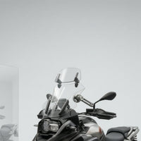 Windshield Extension Universal Windshield with Clamp Transparent Wind Deflector with Fasten on Mount for Riders, Long Distance Riding