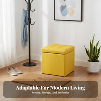 Tufted Storage Ottoman Comfortable Seating Tufted Storage Cube for Fitting Room