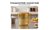 PC Water Carafe Heat Resistant Pitcher with Lid Temperature-Resistant Shatterproof Beverage Jug for Restaurants, Bartenders, Commercial Use