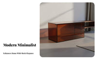 Modern Design TV Cabinet with Shelves Modular Design Stackable Storage Cube Multi-Functional Media Console Large Capacity for Homeowners, Families, Movie Lovers, Living Room, Bedroom, Study