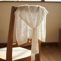 Women's Ice Silk Sun Protection Knit Hollow Shawl for Summer