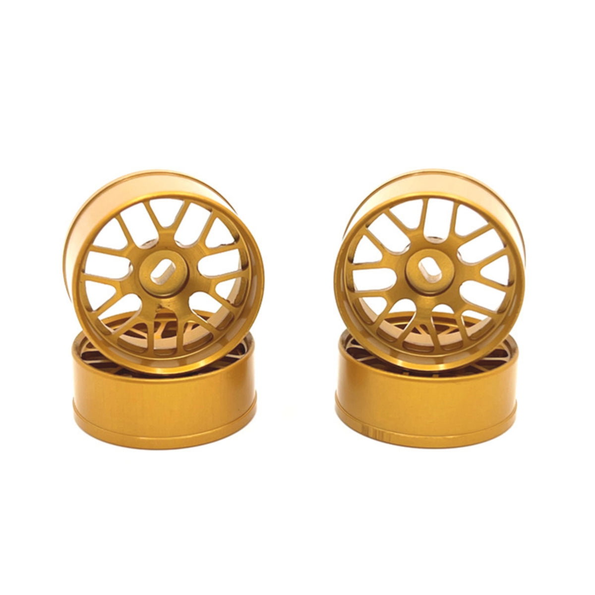 2 Pieces Multi-Spoke Wheel Hubs Metal Wheel Hubs Lightweight RC Car Wheels for Custom Builds