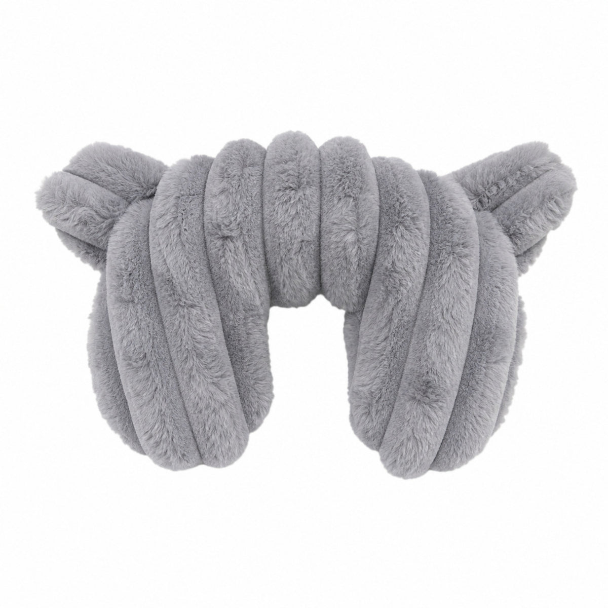 Soft U-Shaped Pet Neck Pillow Cushioned Pet Neck Pillow with Ears Supportive Cozy for Cats, Small Dogs, Young Dogs, Car Travel