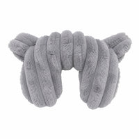 Soft U-Shaped Pet Neck Pillow Cushioned Pet Neck Pillow with Ears Supportive Cozy for Cats, Small Dogs, Young Dogs, Car Travel
