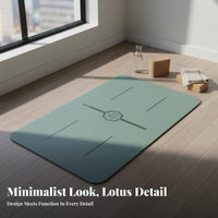 Natural Rubber Material Mini Stretching Mat Non-Slip Headstand Support Pad Sweat-Absorbent for Yogis