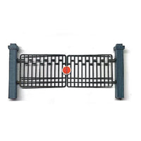 Authentic Looking Model Railway Gate Realistic Realistic Appearance Train Depot Gate Miniature Scene Prop Locomotive Yard Entrance Miniature for Railroad Modelers, Layout