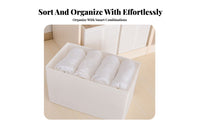 Foldable Design foldable textile container Large Capacity Household Storage adaptable Clothes Container Reinforced Handles for Students, home users, Bedroom, Wardrobe, Dorm Room, Shelves