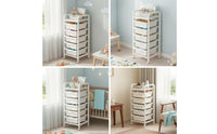 Rolling Toy Storage Rack Toy Storage Rack with Wheels Vertical Utility Cart with Wheels for Kids, Young Children, Playroom, Nursery