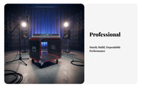 Heavy-Duty Construction 6U Rack Mount Enclosure Reinforced Corners 6U Portable Audio Cabinet coilLoaded Handles Flight Case Lockable Door for Home KTV Enthusiasts, Musicians, Event Technicians, Live Events, Music Venues, Concerts, Touring