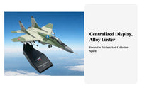 MiG-29 Model 1:100 Scale Jet Model Alloy and Warplane Reproduction