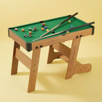 Corner Pockets Children's Billiard Table Cue Sticks Tabletop Pool Game Black Edge Trim Mini Pool Table Sturdy