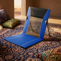 Mesh Backrest Reclining Fold-Flat Chair Aluminum Alloy Frame Portable Camping Chair Oxford Cloth Camp Seat