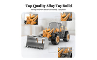 Die-Cast Loader Toy Display Bulldozer Toy Realistic Details Engineering Vehicle Model Collectible