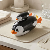 Cartoon Eyes Electric Swimming Penguin Toy Rounded Edges Electric Penguin Toy Waterproof Floating Animal Bath Set Motorized