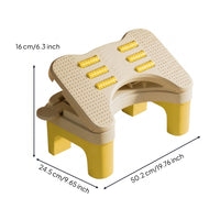 Under Desk Footrest with Massage Rollers Adjustable Under-Desk Footrest Ergonomic Footstool Comfortable Ergonomic Foot Stool