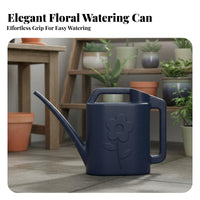 Long Spout Watering Can Lightweight Design 4L Garden Waterer Wide Mouth Inlet Large Capacity Watering Jug for Gardeners, Homeowners, Balcony, Outdoor