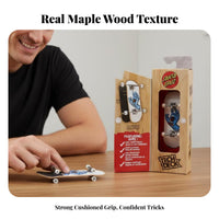 Finger Skateboard Collectible Professional Fingerboard Authentic Graphics Maple Wood Finger Skateboard for Collectors, Teenagers, Tabletop, Home, Desk