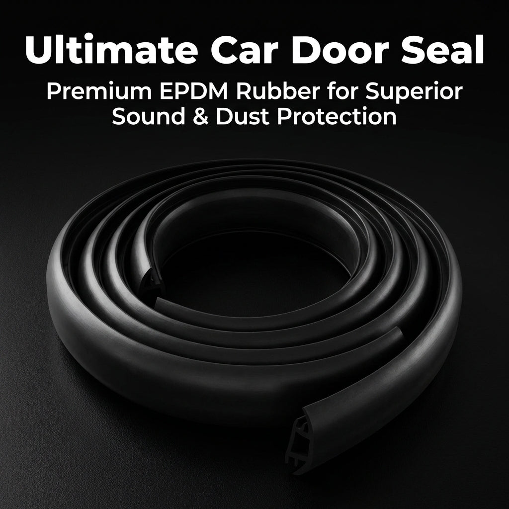 EPDM Rubber Seal Strip, Automotive Door Seal, Weather Seal Tape, Draught Excluder for Car Doors, Rubber Gasket for Sealing