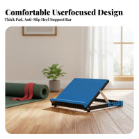 Non-Slip Surface Calf Stretcher Board Stable Triangular Design Adjustable Incline Board High Weight Capacity Leg Stretching Pedal Heavy-Duty Steel Frame for Athletes, Office Workers, Mindful Movement Practice Practitioners, Home, Workout, Gym