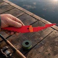 Multifunctional Folding Fishing Line Ruler Board with Knot Tyer and Hook Distance Measurer