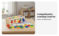 Wooden Classification Box Early Education Wooden Shape Sorting Box Educational