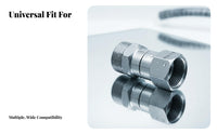 Stainless Steel Quick Connect Fitting Rust Resistant Stainless Steel Hose Connector High Pressure Hose Adapter for Car Cleaners