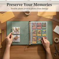 A4 Photo Album Pages for Postcards, Tickets, and Photos - Double-Sided Storage Sleeves