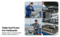 Rubber Suction Base Outboard Motor Gearcase Leak Tester Metal Fittings Hand Pump Leak Tester Brass Fittings for Marine Technicians